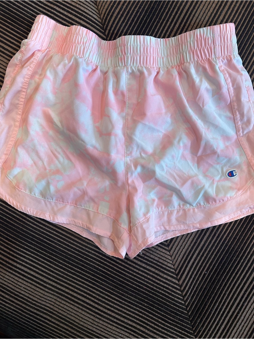 Champion Pink Tie-Dye Athletic Shorts
